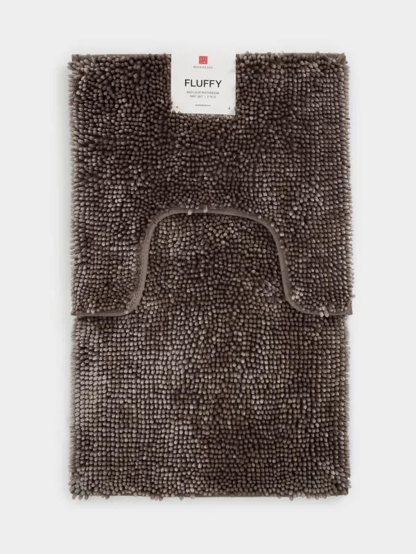 Коврик для ванной комнаты, 2 шт. в наборе, противоскользящий, Fluffy, image-8