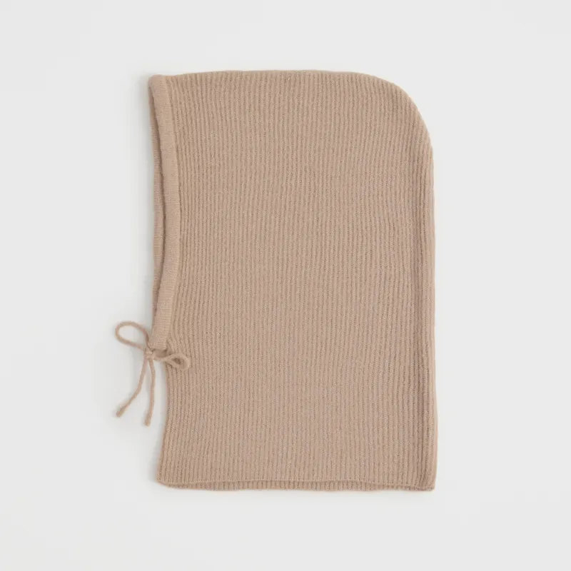 Әйелдерге арналған капор, бірыңғай өлшем, қырлы, акрил/эластан, мокко, Kapor