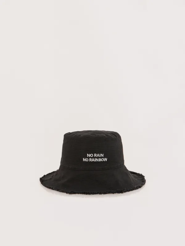 Панама, 57 см, единый размер, с необработанным краем, хлопок, темно-серая, Shore, image-0