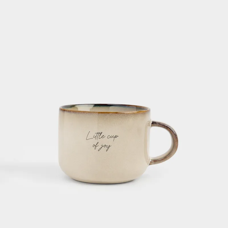 Саптыаяқ, 300 мл, тас керамика, сарғылт-қоңыр, Little cup of joy, Velir