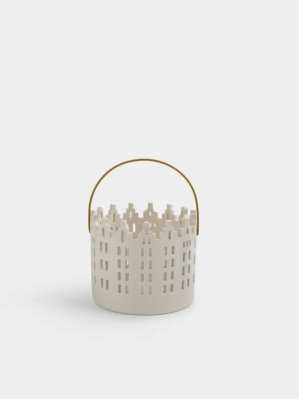 Подсвечник, 11x9 см, для чайной свечи, Дома, Snow sparks, image-0