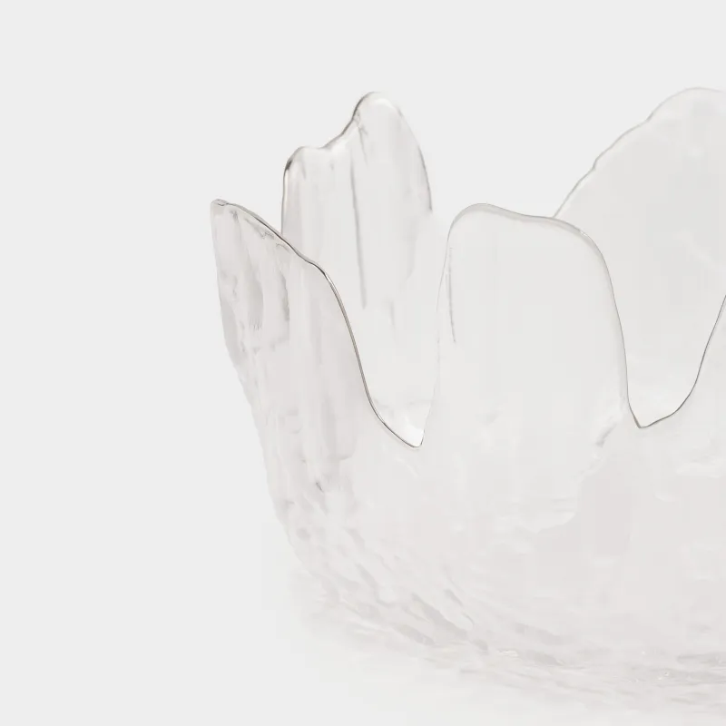 Салат ыдысы, 20х9 см, 1,1 л, шыны, күміс жиегі бар, Nautilus silver, image-4