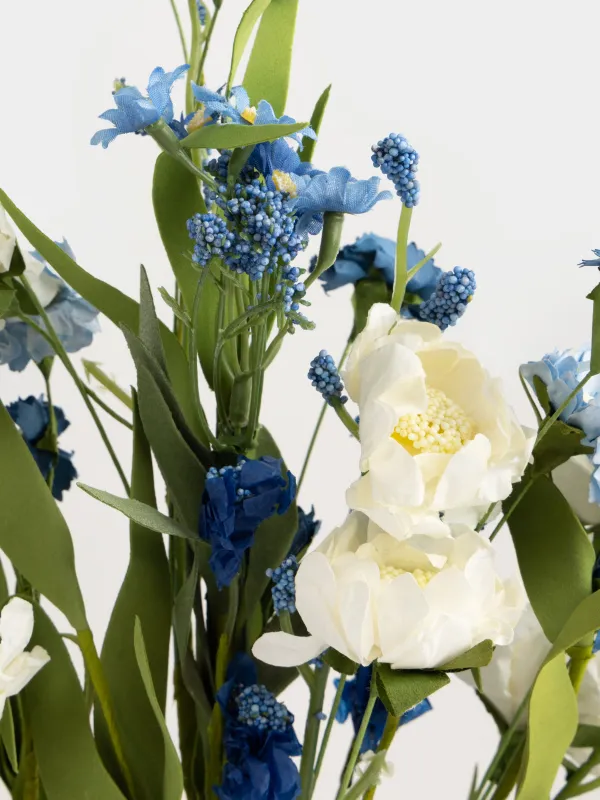 Ветка декоративная, 50 см, Бело-синие незабудки, Flower garden, image-2