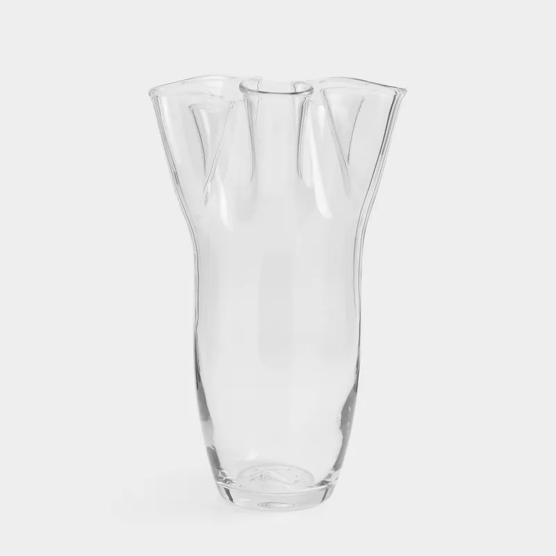 Гүл вазасы, 31 см, шыны, Мыжылған әсер, Crumple, image-2