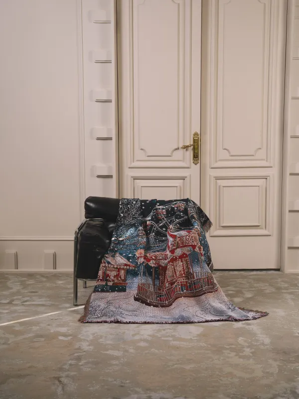 Плед, 130х170 см, гобелен, Ride christmas, image-1