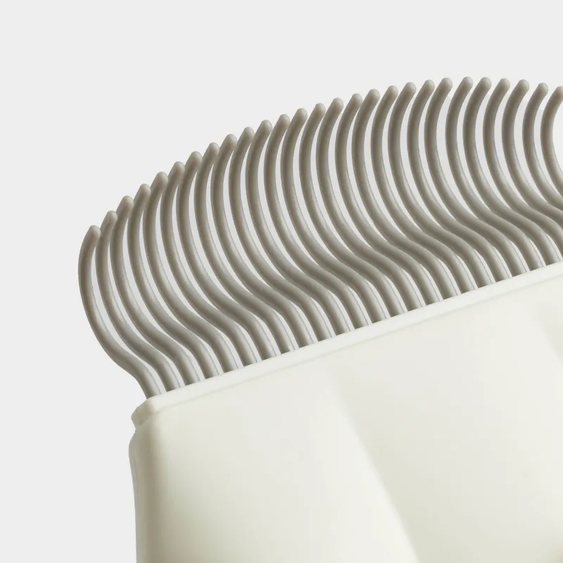 Жануарлардың жүніне арналған тарақ, 9 см, пластик, ақ, табан, Pet, image-2