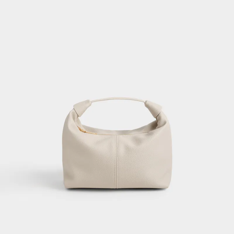 Косметикалық сөмке, 23х13 см, тұтқасы бар, полиуретан, ашық сарғылт-қоңыр, Memo