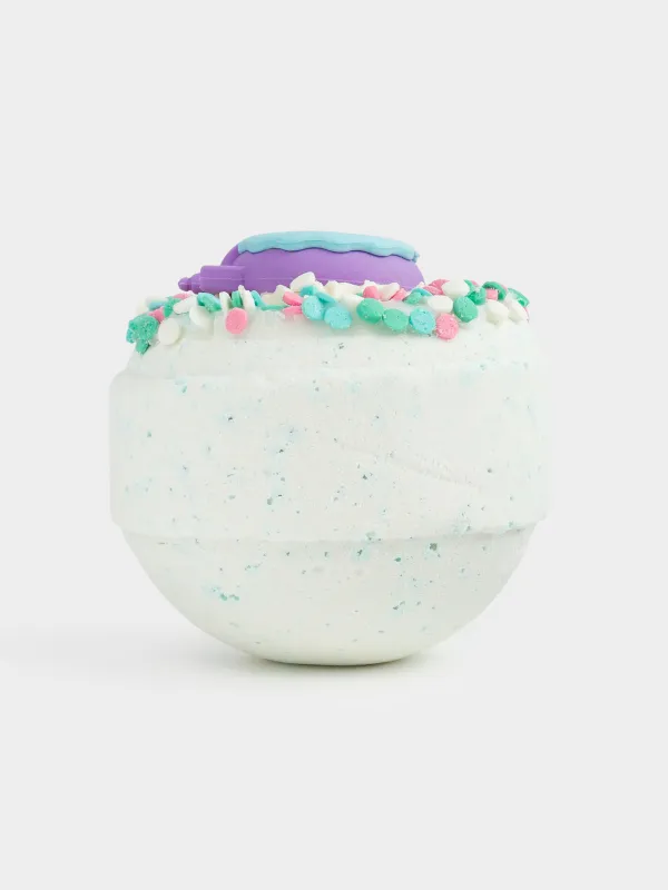 Ваннаға арналған бомба, 130 гр, ойыншықпен, көк, Кілегейлі зефир, Бір мүйізді пончик, Unicorn, image-2