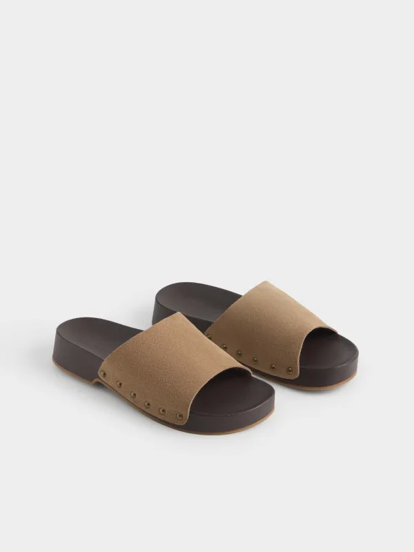 Әйелдер сандалдары, өлшемі 36, табиғи күдері/полиуретан, қоңыр, Steffi, image-2