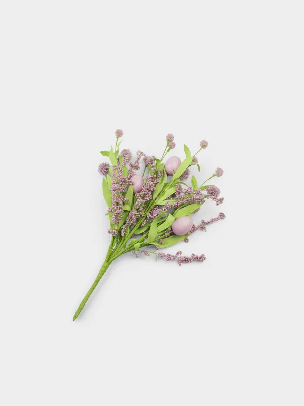 Ветка декоративная, 46 см, Цветы и пасхальные яйца, Easter decor, image-1