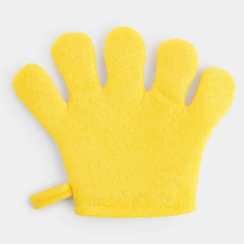 Денені жууға арналған жөке-қолғап, 20х17 см, балаларға арналған, полиэстер, сарғылт-қоңыр-сары, үйректер, Duck yellow, image-3