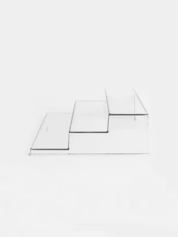 Шкафқа арналған сөре органайзер, 25х23 см, 3 деңгейлі, пластик, Basic, image-1