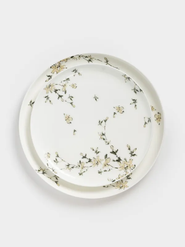 Сервиз обеденный, 6 перс, 18 пр, фарфор F, белый, Цветы, Florin, image-2