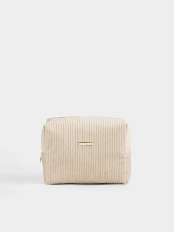 Косметикалық сөмке, 21х15 см, қырлы, барқыт, сарғылт-қоңыр, Moire, image-0