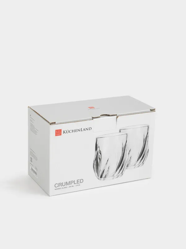 Виски стақаны, 9 см, 360 мл, 2 дана, шыны Р, Crumpled, image-5