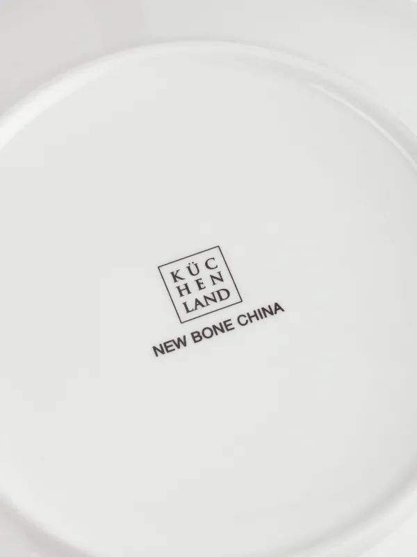 Тарелка закусочная, 23 см, 2 шт, фарфор N, Серые цветы, Watercolor, image-5