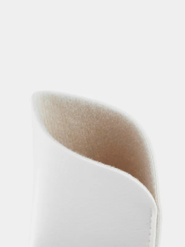 Футляр для очков, 18x8 см, полиуретан, белый, Memo, image-3