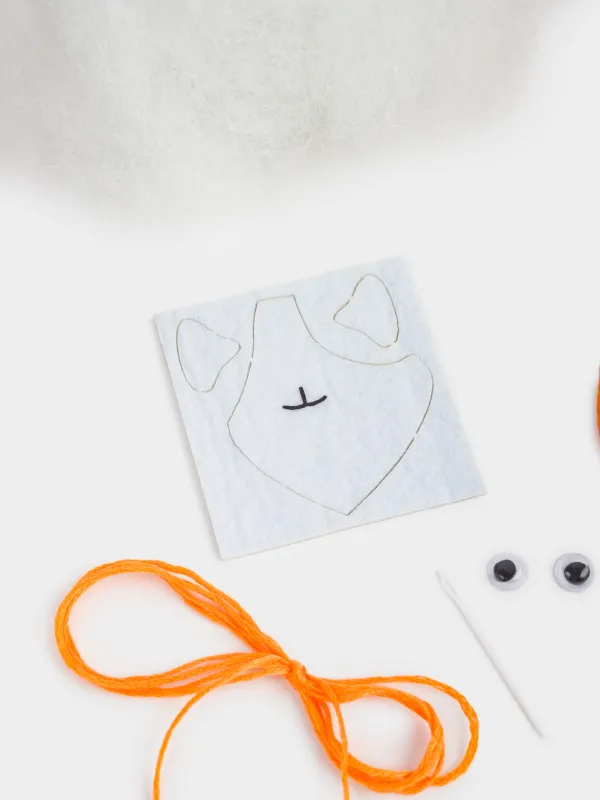 Шығармашылыққа арналған жиынтық, 13х15 см, қолөнер, киіз, салпыншақ, Корги, Creativity, image-3