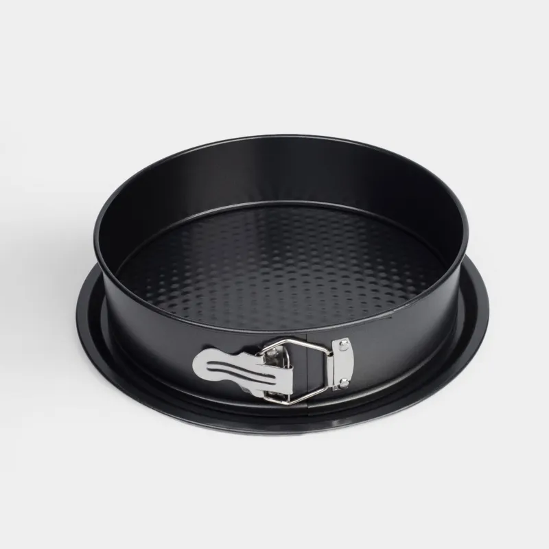 Форма для выпечки, 24 см, разъемная, с покрытием, сталь, черная, Resto clip, image-0