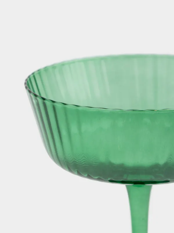 Шампан бокалы, 230 мл, шыны Р, жасыл, Ribby color, image-3