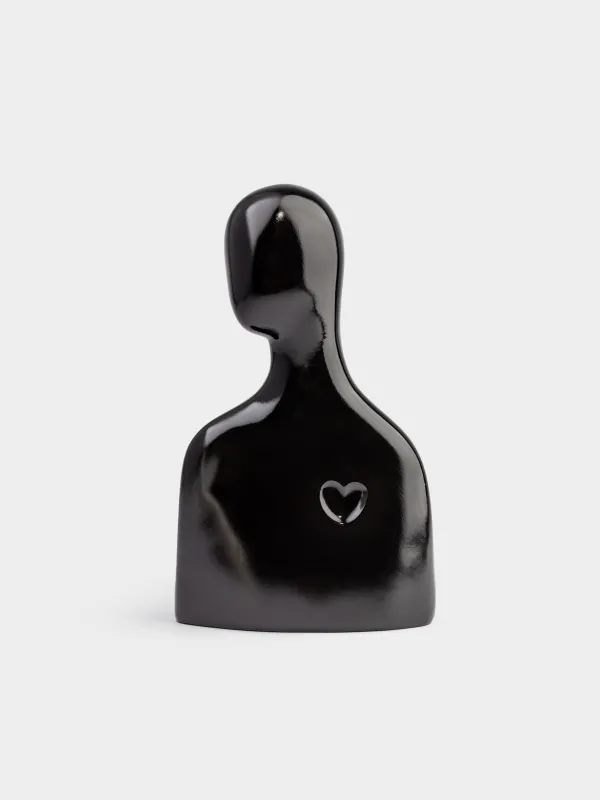 Мүсінше, 17х19 см, полирезин, қара және сүт түстес, Ғашықтар, Two faces, image-3