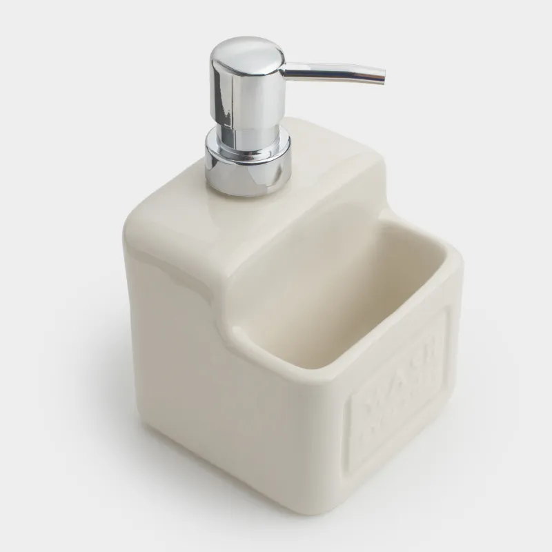 Жуғыш затқа арналған диспенсер, 550 мл, органайзер, керамика/металл, сарғылт-қоңыр, Galori, image-4