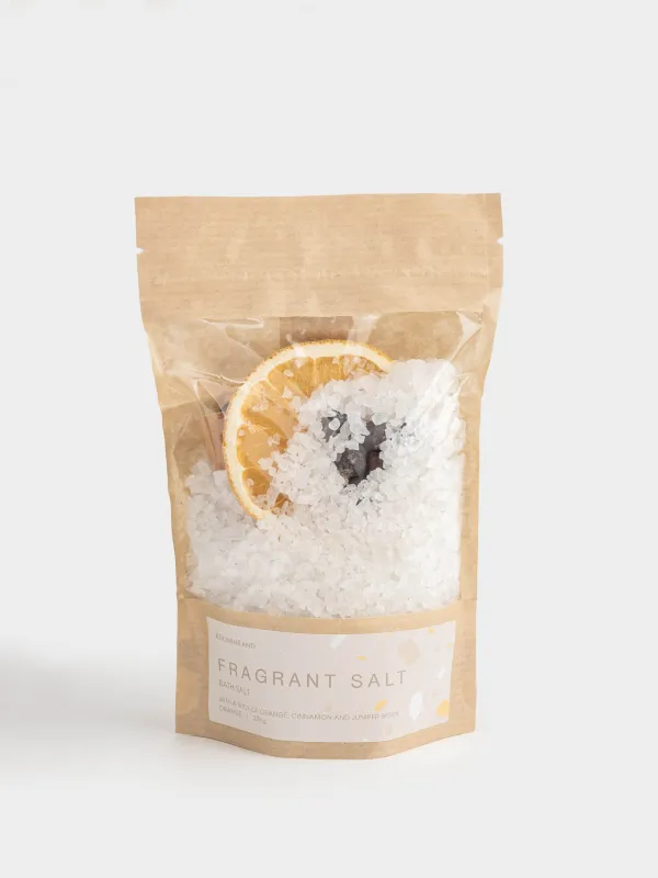 Соль для ванны, 350 гр, белая, Апельсин, Fragrant salt, image-0