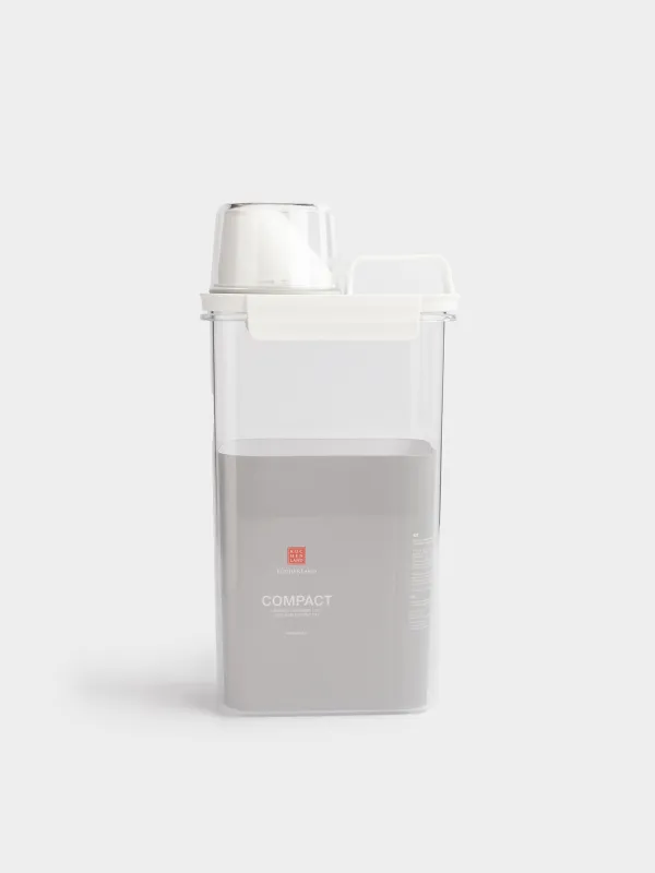 Контейнер для стирального порошка, 2,3 л, с мерником, пластик, белый, Compact, image-7