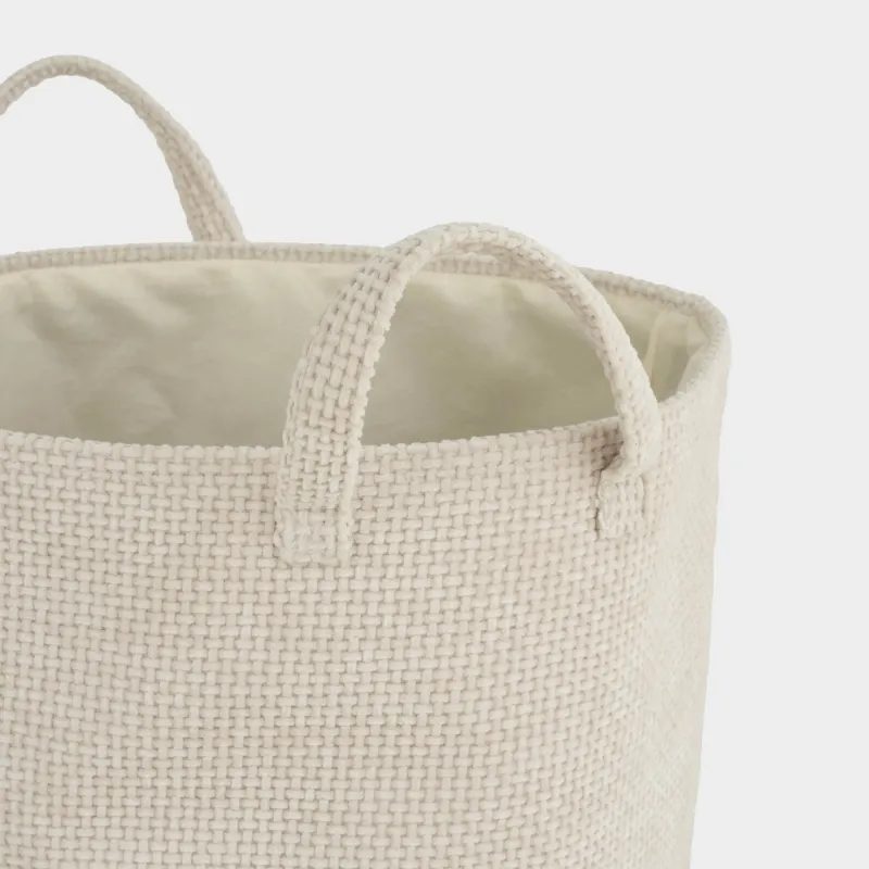 Іш киімді сақтауға арналған сөмке, 55х36 см, тұтқалары бар, полиэстер, дөңгелек, сүт түстес, Laundry, image-2