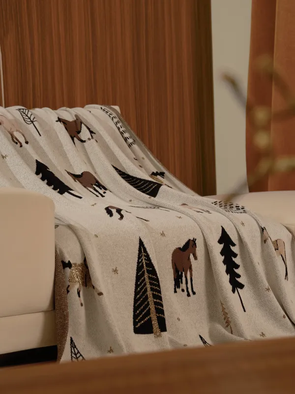 Жамылғы, 130х170 см, мақта/шенилл, ақ, Аюлар, Bear, image-5