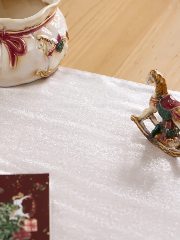 Үстел төсеніші, 40х160 см, барқыт, сарғылт-қоңыр, Winter Antarctica, image-4