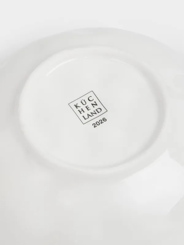 Салатник, 21х8 см, 1,1 л, керамика D, Елка с бантами, Christmas tree, image-5