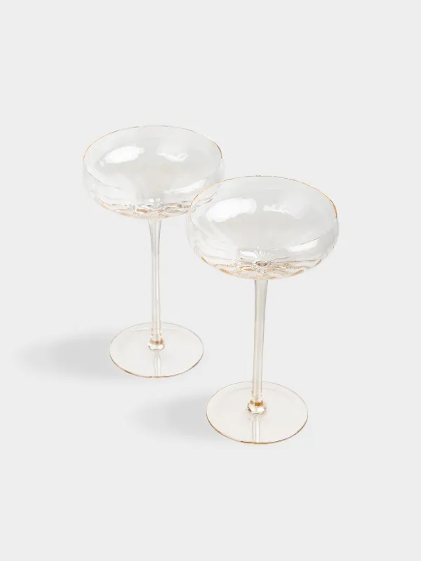 Шампан бокалы, 220 мл, 2 дана, шыны, сарғылт-қоңыр, Filo R color, image-1