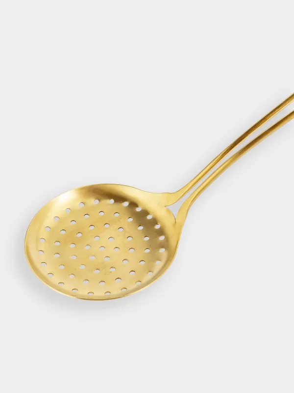 Шумовка, 37 см, сталь, золотистая, Device gold, image-3