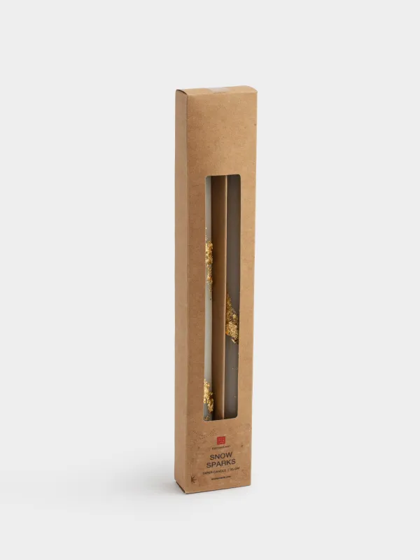 Свеча, 25 см, 2 шт, тонкая, Snow sparks, image-3