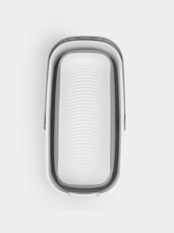 Ведро для швабры,46х22 см, складное, прямоугольное, серо-белое, Foldaway, image-4