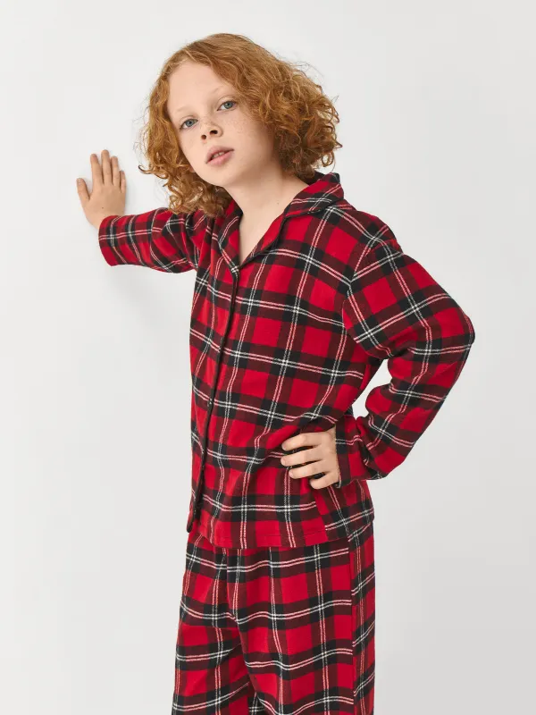 Балалар пижамасы, 104-110 см, шалбары бар, мақта, қызыл, Тор, Patsy, image-3