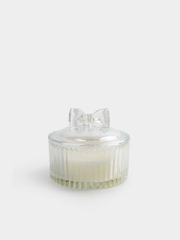 Свеча ароматическая, 11х5 см, в подсвечнике, Бантик, Elegant, image-0