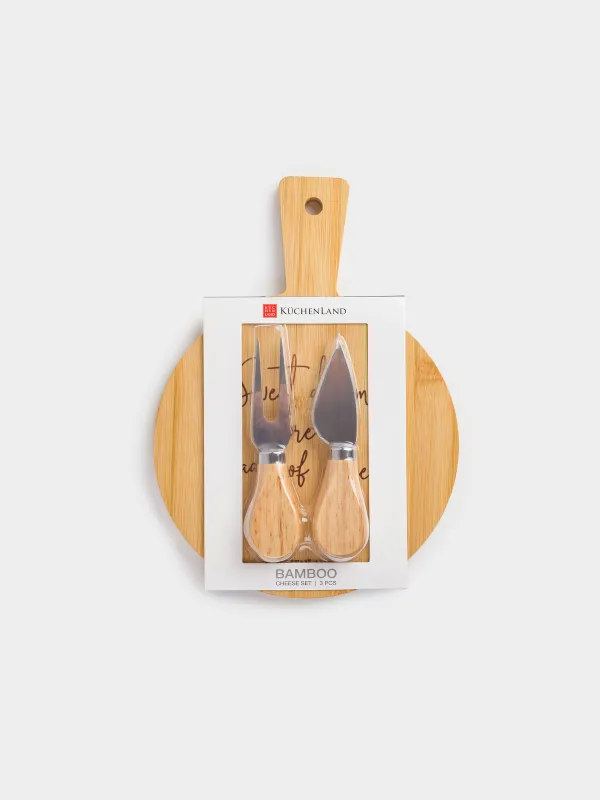 Набор для сыра, 3 предмета, Cheese, Bamboo, image-5