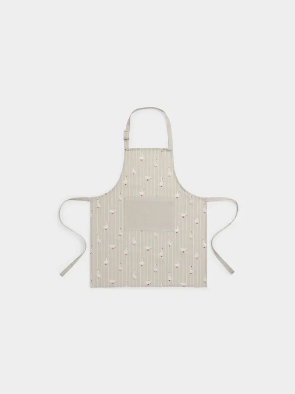 Алжапқыш, 70х85 см, мақта, сарғылт-қоңыр, Қаздар, Poultry, image-0