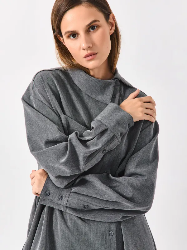 Рубашка серая, Sabrina, image-5