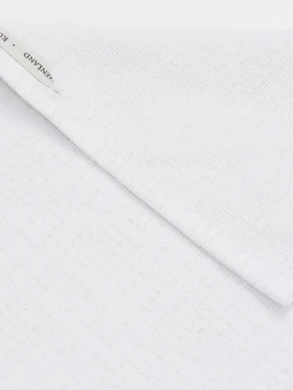 Полотенце кухонное, 40х60 см, хлопок, светло-серое, Клетка, Cage pattern, image-2