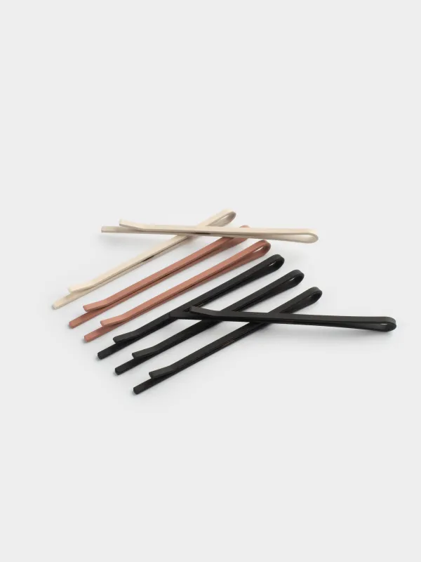 Шашқа арналған шаш қыстырғыш, 8 см, 8 дана, металл, аралас, Көрінбейтін, Basic, image-2