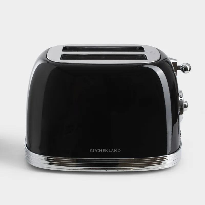 Электрлік тостер, 685-815 Вт, 6 режим, металл/пластик, қара, Vintage black