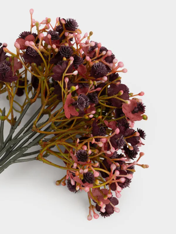 Букет декоративный 30 см, пластик, Розовые цветы, Flower garden, image-1