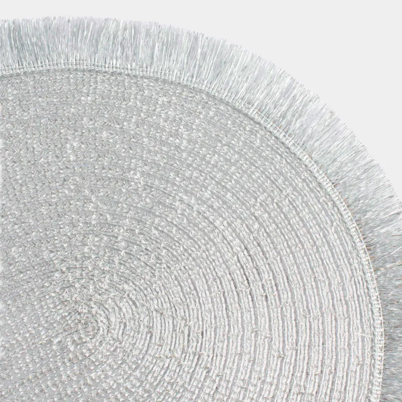 Аспаптарға арналған майлық, 30х45 см, жиегі бар, полиэстер, сопақ, күміс, Rotary shine, image-1