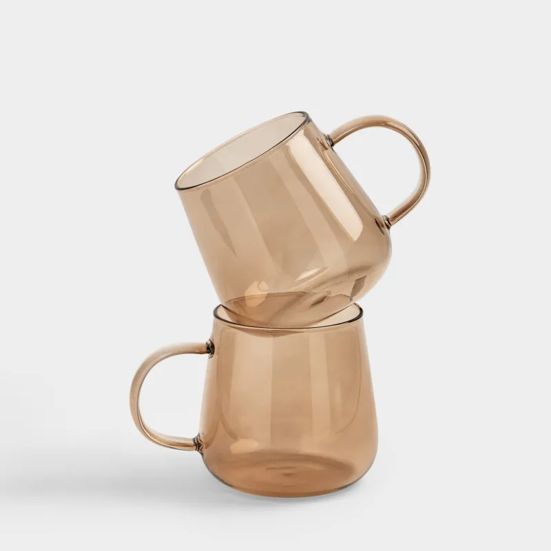 Кружка, коричневая, Clear color