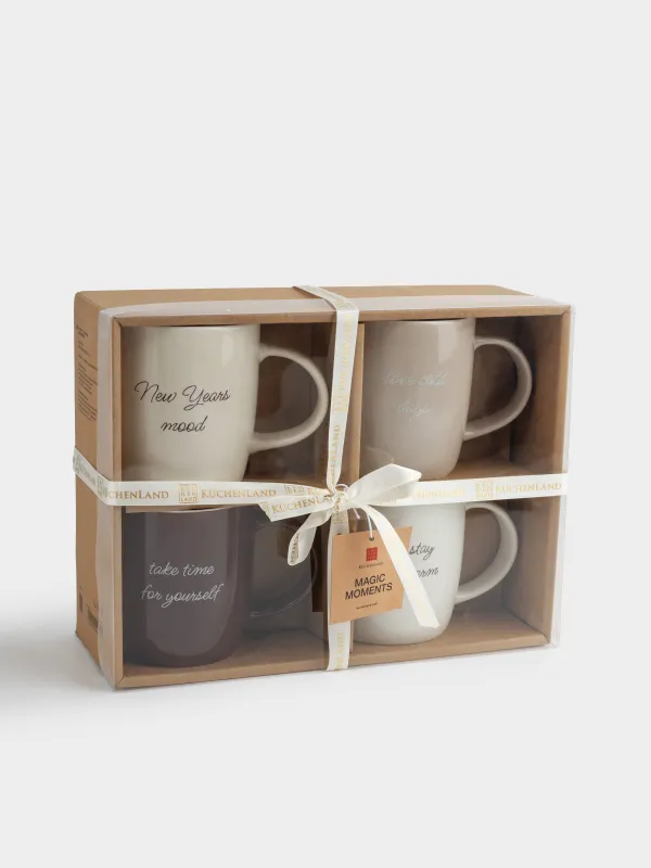 Саптыаяқ, 360 мл, 4 дана, фарфор N, Қысқы микс, Magic moments, image-6