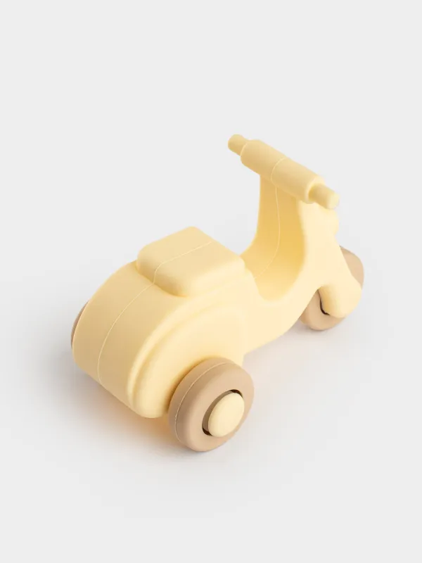 Ойыншық, 10х6 см, силикон, сарғылт-қоңыр, Мопед, Kiddy, image-3