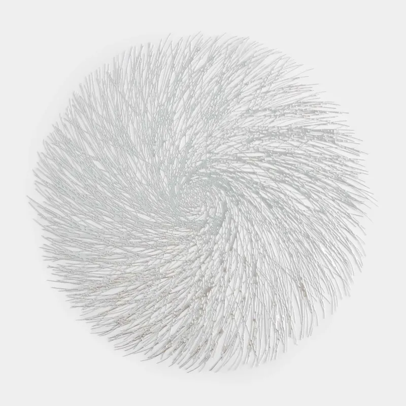 Аспаптарға арналған майлық, 38 см, ПВХ, дөңгелек, күміс, Azhur Grid